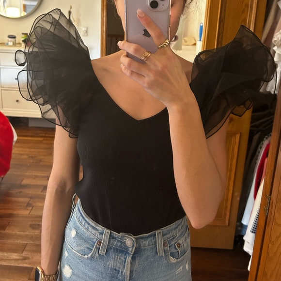 Statement sleeve top - Picture 5 of 7